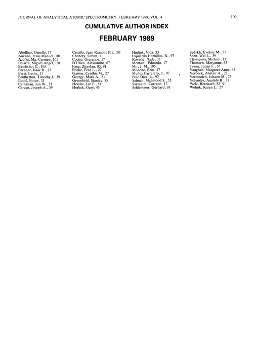Cumulative author index