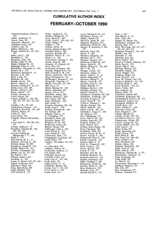 Cumulative author index