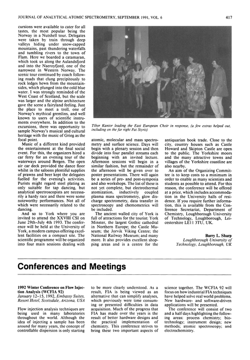 Conferences and meetings