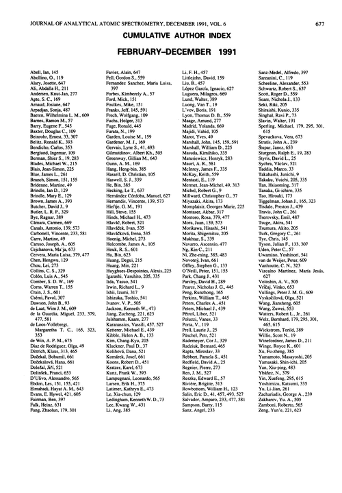 Cumulative author index