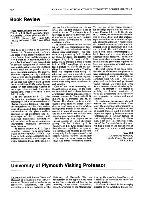 University of Plymouth Visiting Professor