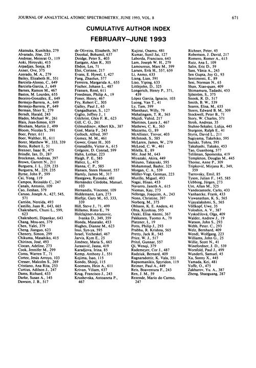 Cumulative author index