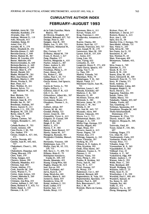 Cumulative author index