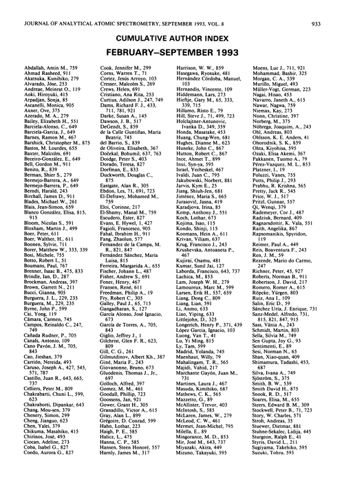 Cumulative author index