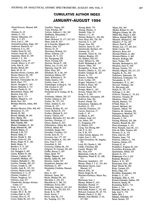 Cumulative author index