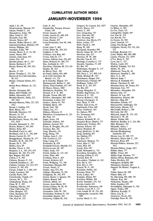 Cumulative author index