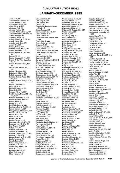 Cumulative author index