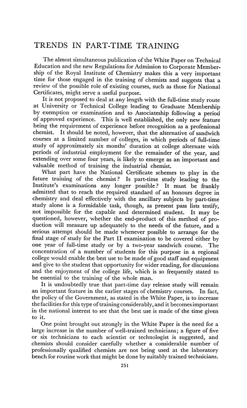 Journal of the Royal Institute of Chemistry. May 1956