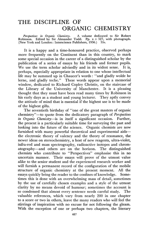 Journal of the Royal Institute of Chemistry. July 1957