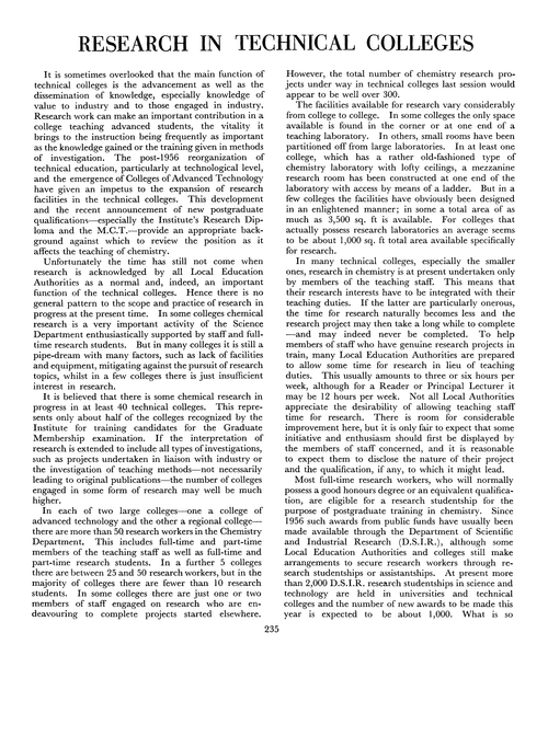 Journal of the Royal Institute of Chemistry. July 1960