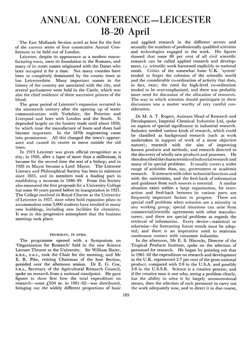 Journal of the Royal Institute of Chemistry. June 1963