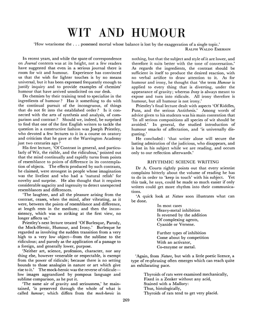 Journal of the Royal Institute of Chemistry. August 1964