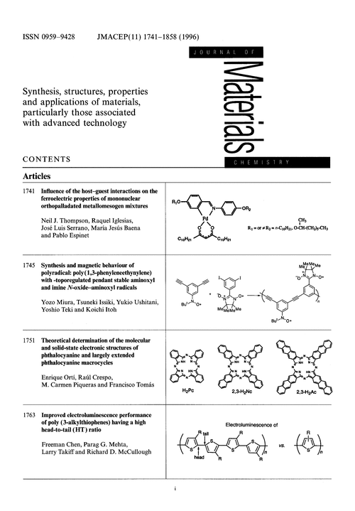 Contents pages