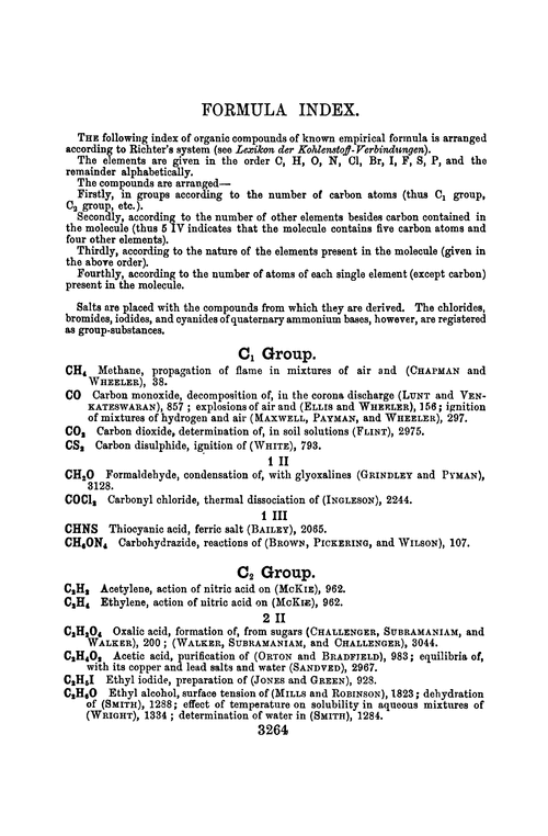 Formula index