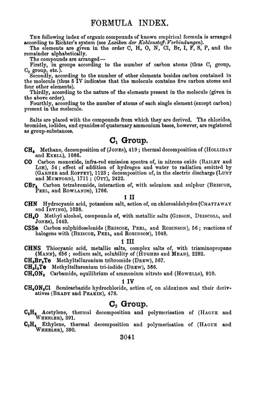 Formula index