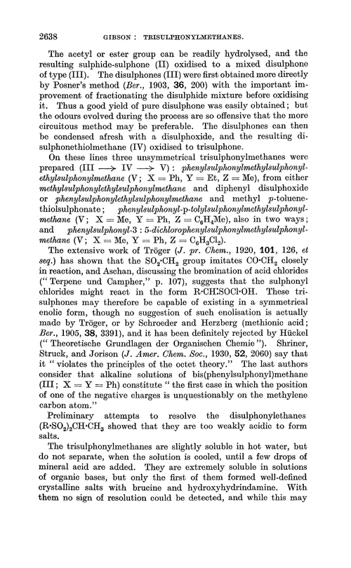 CCCLXVIII.—Trisulphonylmethanes