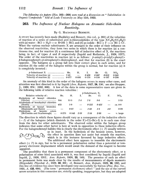 263. The influence of nuclear halogens on aromatic side-chain reactivity
