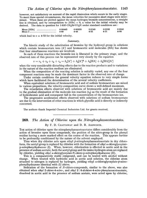 269. The action of chlorine upon the nitrophenylazoacetoacetates