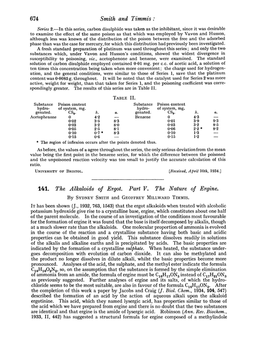 141. The alkaloids of ergot. Part V. The nature of ergine