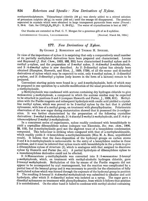 177. New derivatives of xylose