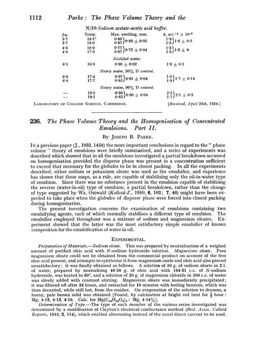 236. The phase volume theory and the homogenisation of concentrated emulsions. Part II