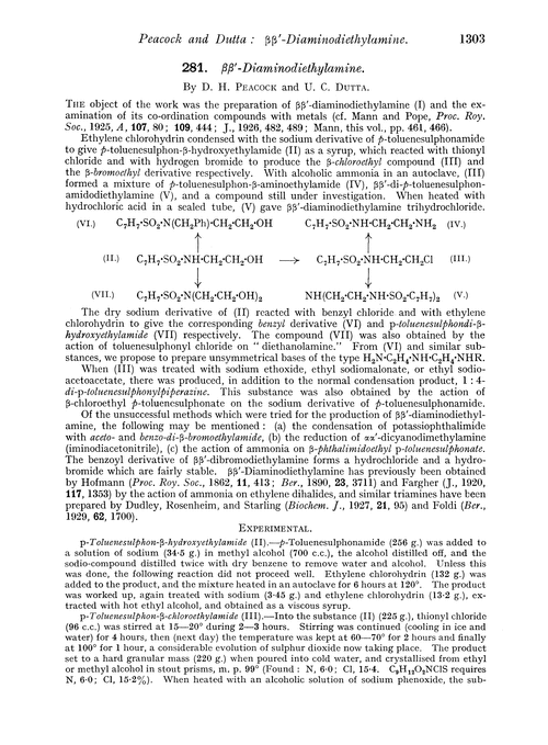 281. ββ′-Diaminodiethylamine