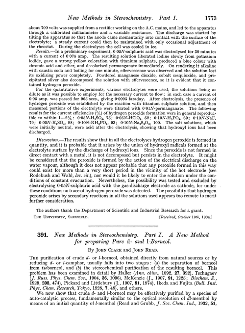 391. New methods in stereochemistry. Part I. A new method for preparing pure d- and l-borneol