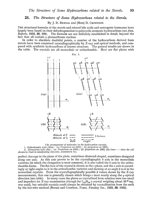 21. The structure of some hydrocarbons related to the sterols