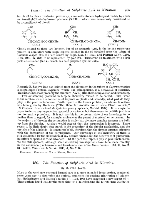 180. The function of sulphuric acid in nitration