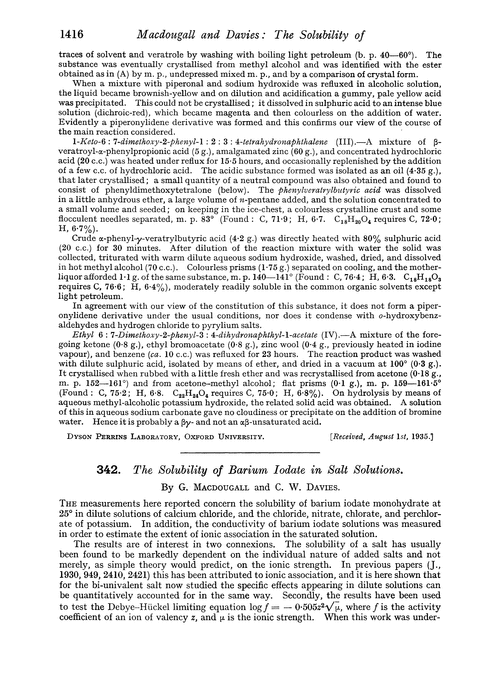 342. The solubility of barium iodate in salt solutions