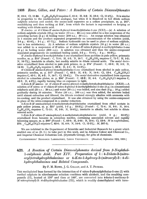 421. A reaction of certain diazosulphonates derived from β-naphthol-1-sulphonic acid. Part XIV. Preparation of 1 : 4-diketo-3-(nitroaryl)tetrahydrophthalazines or 4-keto-1-hydroxy-3-(nitroaryl)-3 : 4-dihydrophthalazines and related compounds