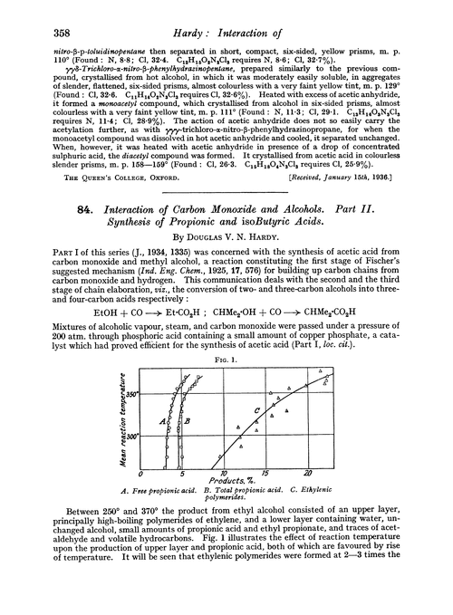 84. Interaction of carbon monoxide and alcohols. Part II. Synthesis of propionic and isobutyric acids