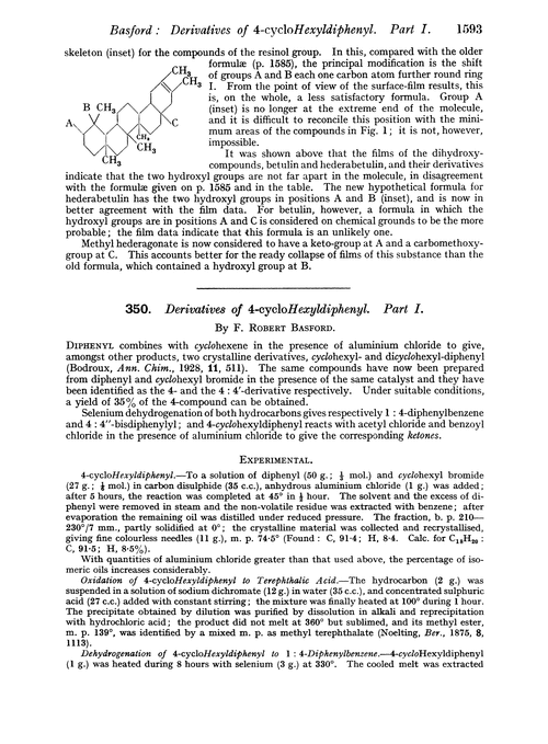 350. Derivatives of 4-cyclohexyldiphenyl. Part I