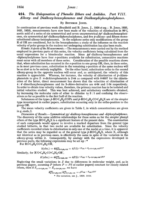 414. The halogenation of phenolic ethers and anilides. Part VIII. Alkoxy- and dialkoxy-benzophenones and dialkoxydiphenylsulphones