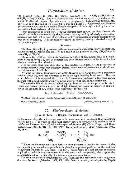 72. Thioformylation of amines
