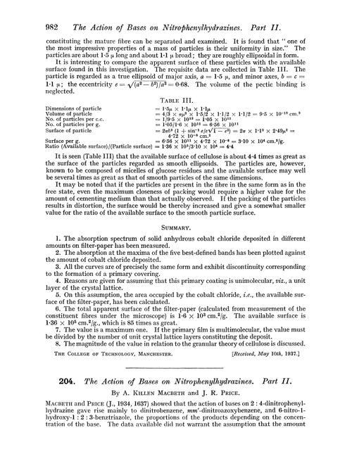 204. The action of bases on nitrophenylhydrazines. Part II