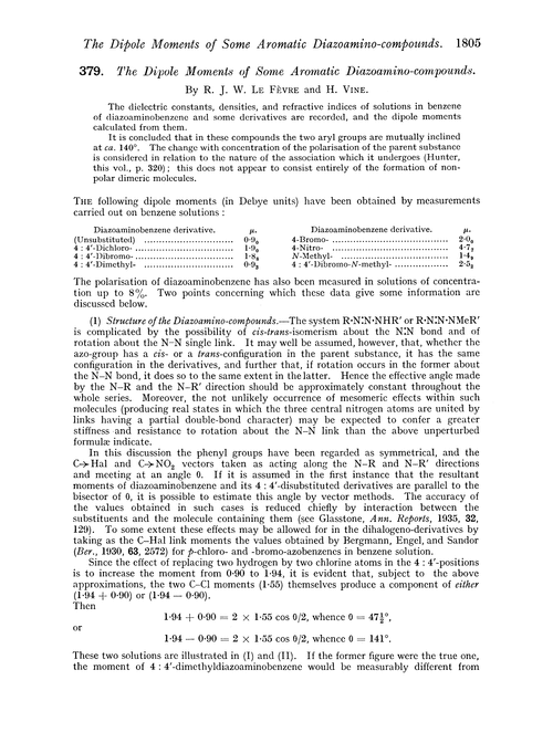 379. The dipole moments of some aromatic diazoamino-compounds