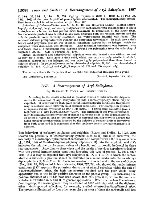 357. A rearrangement of aryl salicylates