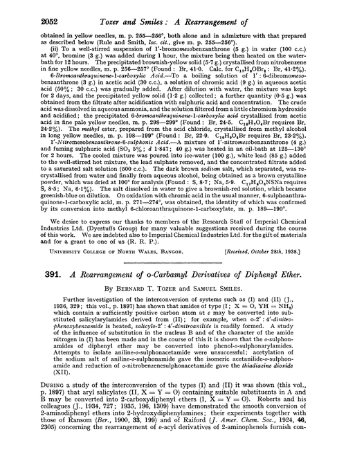 391. A rearrangement of o-carbamyl derivatives of diphenyl ether