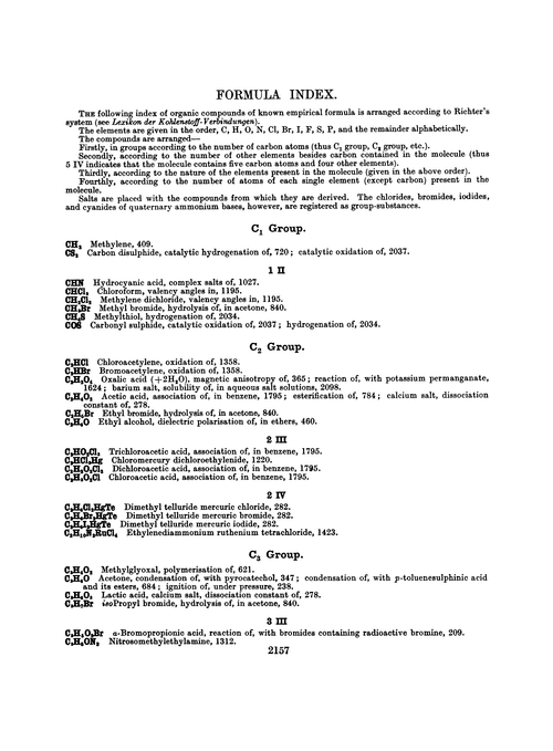 Formula index