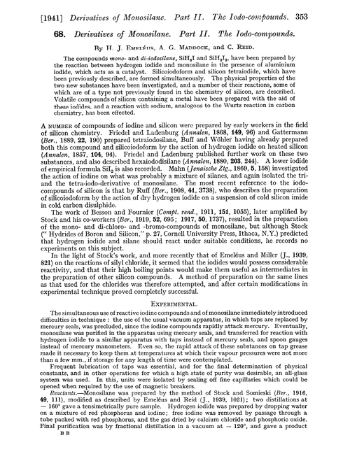 68. Derivatives of monosilane. Part II. The iodo-compounds