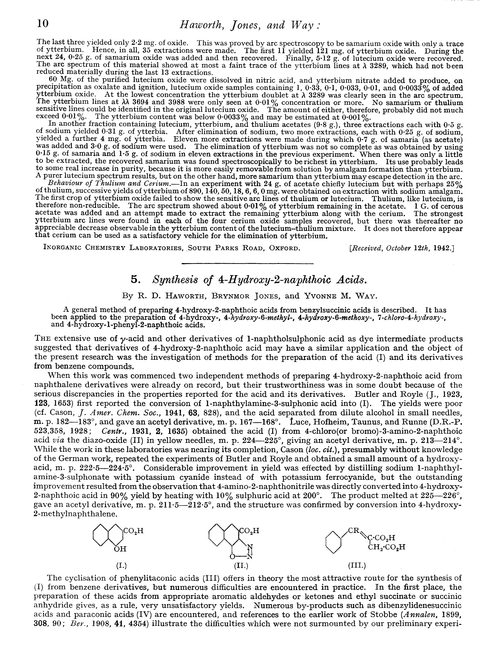 5. Synthesis of 4-hydroxy-2-naphthoic acids