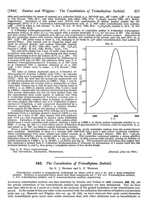 142. The constitution of trimethylene sorbitol