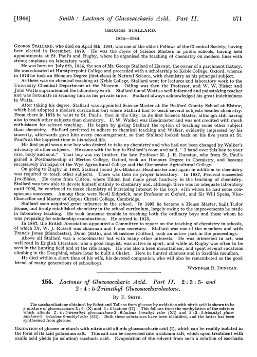 154. Lactones of glucosaccharic acid. Part II. 2 : 3 : 5- and 2 : 4 : 5-Trimethyl glucosaccharolactone