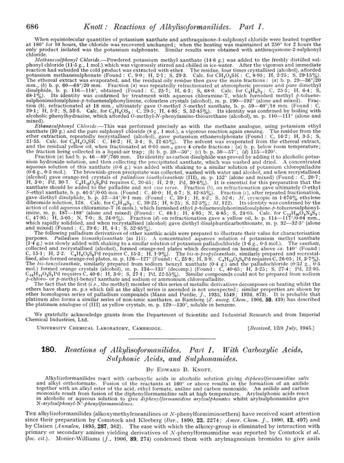 180. Reactions of alkylisoformanilides. Part I. With carboxylic acids, sulphonic acids, and sulphonamides