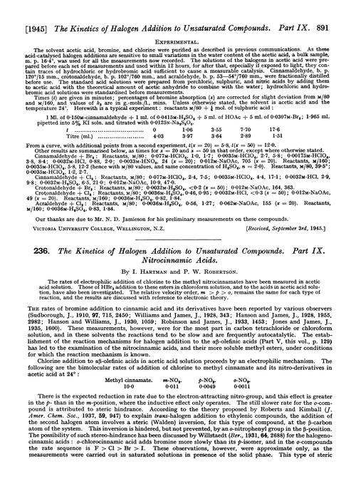 236. The kinetics of halogen addition to unsaturated compounds. Part IX. Nitrocinnamic acids