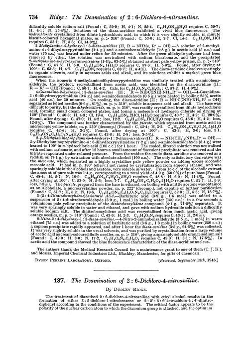 137. The deamination of 2 : 6-dichloro-4-nitroaniline