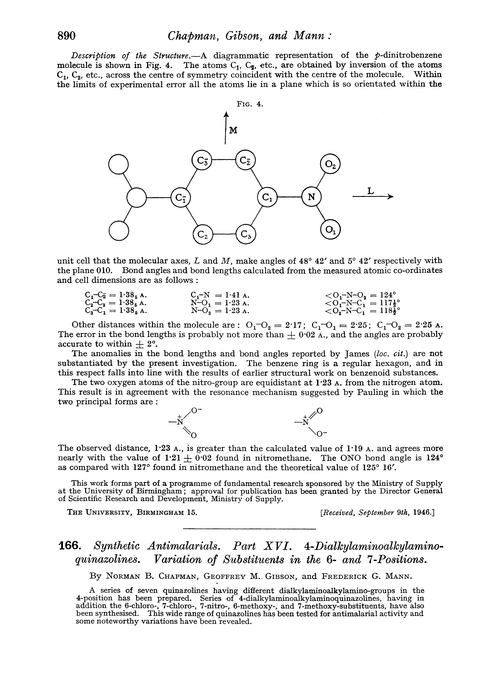 166. Synthetic antimalarials. Part XVI. 4-Dialkylaminoalkylaminoquinazolines. Variation of substituents in the 6- and 7-positions