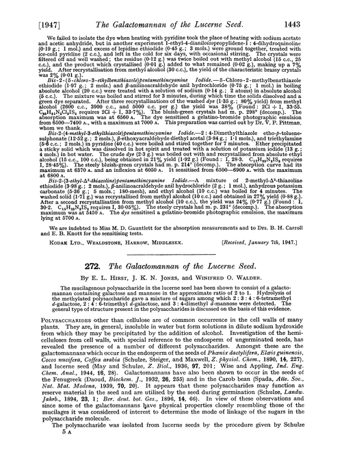 272. The galactomannan of the lucerne seed