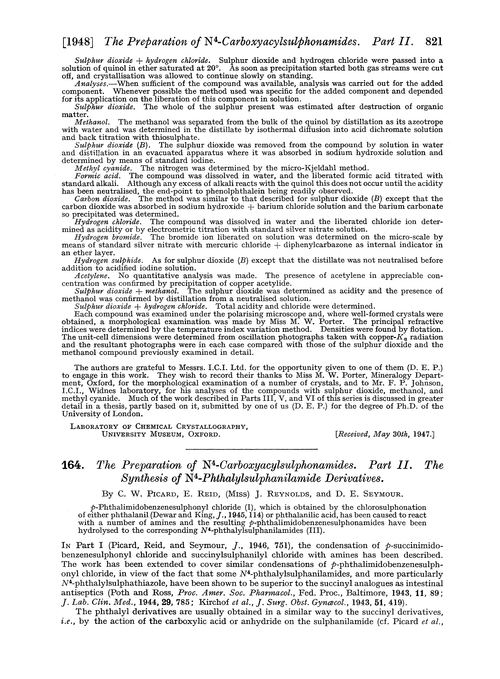 164. The preparation of N4-carboxyacylsulphonamides. Part II. The synthesis of N4-phthalylsulphanilamide derivatives